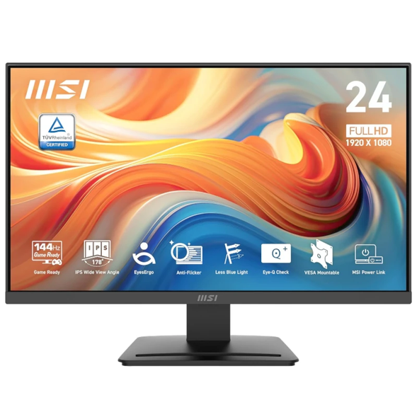MONITOR 24.5" MSI MP251 FHD IPS VGA HDMI 144HZ